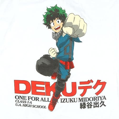 Bioworld My Hero Academia Shirt Men's Izuku Midoriya Punch Short Sleeve Graphic Tee thumbnail 2