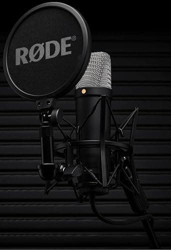 RØDE NT1 5ème Génération Microphone à condensateur de Studio à Grand diaphragme avec Sorties XLR et USB, Support Antichoc et Filtre Anti-Pop pour la, l'enregistrement Vocal et Le podcasting (Noir) thumbnail 3