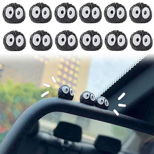 40 PCS Soot Sprite Decor, Cute Car Accessories Dorable Anime Automotive Decoration for Auto Rearview Mirror & Dashboard, Fun Accessories Ornament for Home Office, Table, Bike Decor - Image 1
