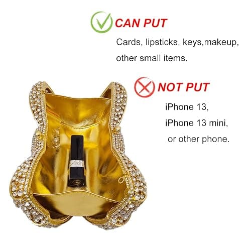 HUANG ZHUANG Bowknot Luxury Crystal Clutch Women Glitter Rhinestone Evening Bag for Party Wedding thumbnail 4