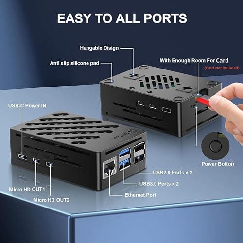 RasTech Raspberry Pi 5 Kit 8GB RAM with Pi 5 Case,Active Cooler,Screwdrive and Pi 5 8GB Board Included thumbnail 4