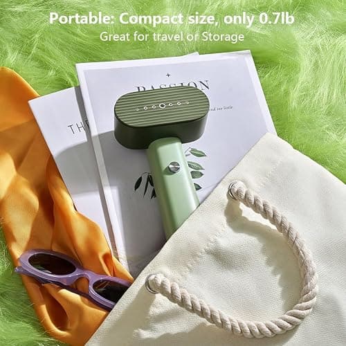 nexdoo G6 2-in-1 Portable Steamer for Clothes and Iron for Clothes, Just 0.7lbs Lightly, 10 Minutes of Continuous Steam, 900W Light Steamer for travel and home (pink) thumbnail 6