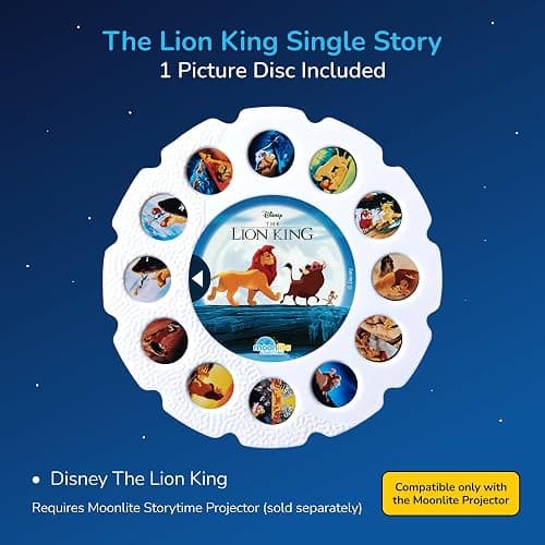Moonlite Storytime Single Story Disc, Disney Classic: The Lion King | Learning Gift for Kids Ages 1 Year & Up, Storybook Art Projection with Sound Effects & Music (Projector Sold Separately) thumbnail 8