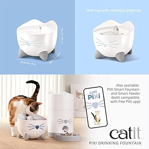 Catit Pixi Fontaine à Eau pour Chat 2,5 L Blanc thumbnail 6