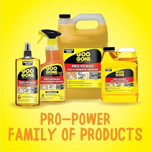 Goo Gone Pro Power Adhesive Remover - 8 Ounce - Use on Silicone, Caulk, Contractor's Adhesive, Tar, Adhesive, Grease, Gum, Decals thumbnail 6