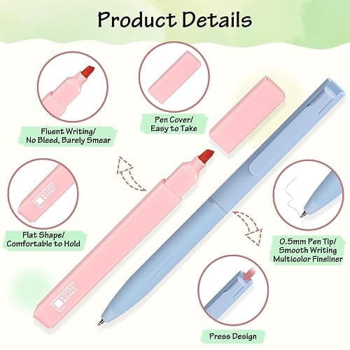 DazSpirit Bible Journaling Kit, 12 Pastel Bible Highlighters and 6 Pens with 90 Laminated Tabs, Bible Study Kit for Women & Men Office School, Christian Study Supplies - Highlighters + Color Pens + Tabs thumbnail 4