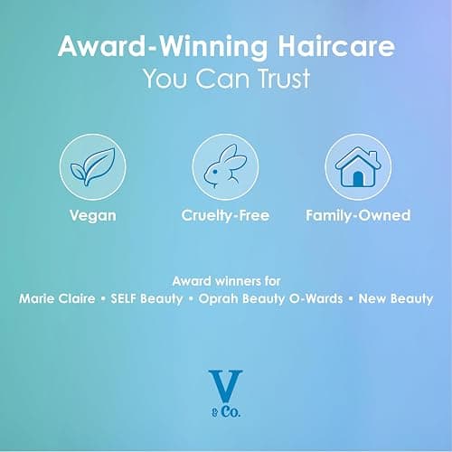 V&Co. Moisturizing Conditioner 12 Oz. - Sulfate Free, Color Safe, and Gentle Formula with Peptide Technology Boosting Hydration for Dry, and Color Treated Hair thumbnail 7