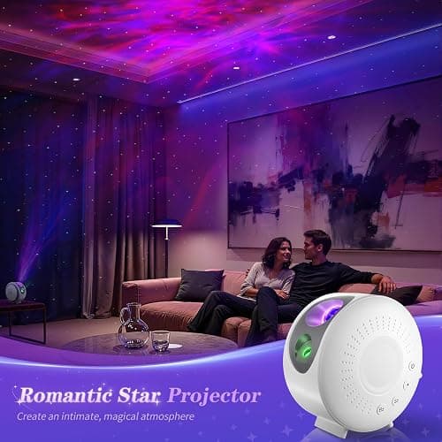 Galaxy Projector, Star Night Light, Star Projector with Timer & Remote Control for Bedroom Decor, Home Theater, Ceiling, Kids Room, Party, Relaxation thumbnail 2