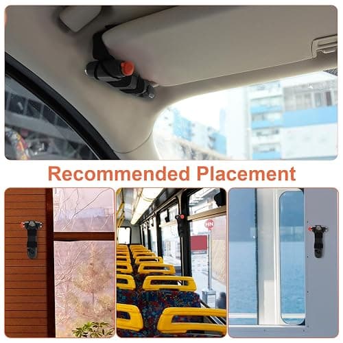 THINKWORK Car Safety Hammer, 3-in-1 Emergency Escape Tool with One Second Window Breaker and Seat Belt Cutter, Safety Emergency Car Escape Tool for Car, Office, Home, Black thumbnail 6