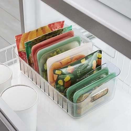 YouCopia FreezeUp Freezer Bin 15", BPA-Free Clear Fridge Organizer with Adjustable Dividers and Handles for Frozen Food and Leftovers thumbnail 7