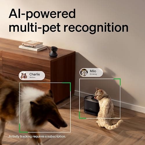 PETLIBRO AI Pet Camera Indoor with Phone App, 360° Auto Tracking Dog Camera Multi-Pet Recognition & AI Day Summary, 1080p Cat Camera Night Vision, 2-Way Talk WiFi Cam Pet with 2.4G/5G thumbnail 2