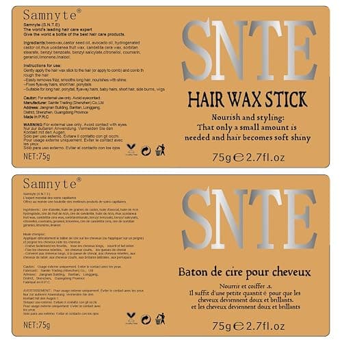 100% Boar Bristle Hair Brush & Hair Wax Stick Set, Soft Bristle Hair Brush for Fine to Medium Hair of Women & Men, Slick Back Hair Brush for Balance Hair Oil, Wax Sticks for Hair Smooth Frizz & Flyaways thumbnail 9