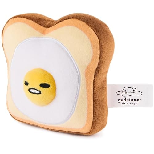 GUND Sanrio Gudetama The Lazy Egg Stuffed Animal, Gudetama Egg Toast Plush Toy for Ages 1 and Up, 5” thumbnail 5