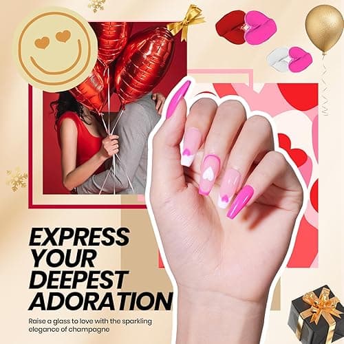 Beetles Gel Nail Polish Kit with U V Light, 68 Pcs Gel Nail Kit 35 Colors Emotional Spectrum with Base Matte&Glossy Top Coat Soak Off Manicure Set, Women Teen Girl Christmas Gifts, Beetles Gift Spree thumbnail 8