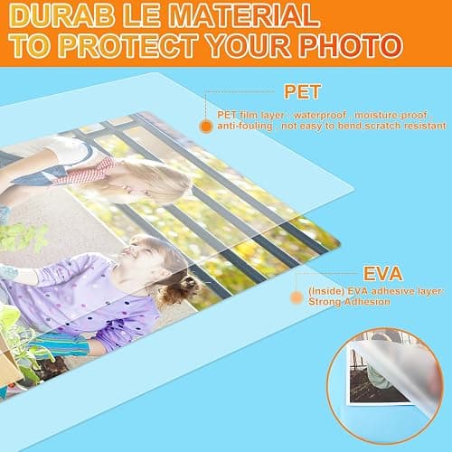 CAREGY Thermal Laminating Pouches, 300 Pack Laminating Sheets, 3 Mil, 9 x 11.5 Inches Lamination Sheet Paper for Laminator, Clear, Letter Size, Office and School Supplies - 300PACK-3Mil (9 x 11.5Inches) thumbnail 2