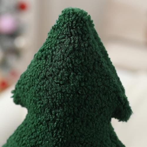 Allorry Christmas Pillows,Christmas Tree Pillow Set of 2 Cute Xmas Tree Shaped Plush Pillow Stuffed Christmas Decor for Party Home Sofa Cushion Bed Decorations(12.2 Inch) WL-006B thumbnail 4
