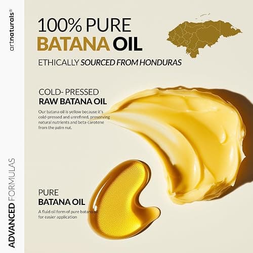 Batana Oil for Hair Growth – 4Pc Set: Raw Batana oil 4oz + 4.2oz Paste, Lash Wand & Brow Brush– Organic Dr. Sebi Inspired Products from Honduras –100% Unrefined Miracle for Scalp, Edges & Eyebrows thumbnail 4