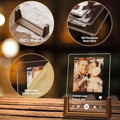 LUCKOR Spotify Decorative Plaque Personalized Gifts, Custom Gifts for Him Her, Customized Picture Frame for Boyfriend Girlfriend Couple Wife Women on Anniversary Birthday thumbnail 3