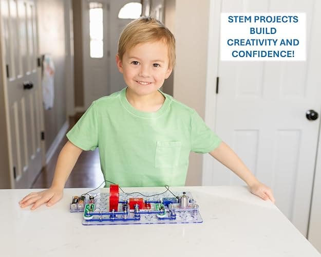 Snap Circuits Jr. SC-100 Electronics Exploration Kit, Over 100 Projects, Full Color Project Manual, 28 Parts, STEM Educational Toy for Kids 8 + thumbnail 4