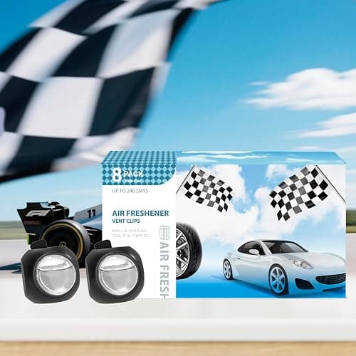Car Air Freshener Vent Clips, 8 Pack, Provides Long-Lasting Scent, Up to 240 Days, Odor Eliminator (New Car Scent) thumbnail 6