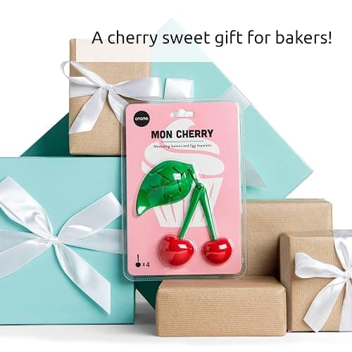 OTOTO Measuring Cups Set - Teaspoons for Dry & Liquid Ingredients, BPA-free & Dishwasher Safe, Funny Gifts, Baking Accessories, Unique Kitchen Gadgets (Mon Cherry) thumbnail 7