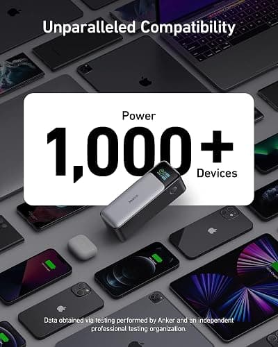 Anker 737 Power Bank, 24,000mAh 3-Port Laptop Portable Charger with 140W Fast Charging, Smart Display, Compatible with iPhone 17/16/15/14 Series, Vision Pro, Samsung, MacBook, and More thumbnail 7