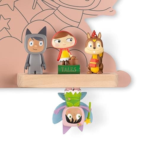 Tonies Magnetic Wall Shelf for Toniebox 1, Charging Station, and 20 Characters - Rainbow thumbnail 2