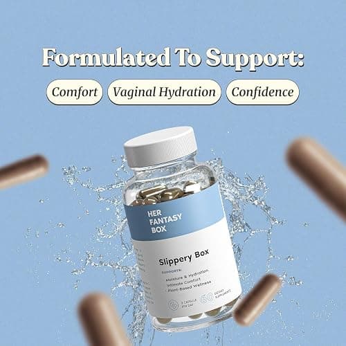 Her Fantasy Box | Slippery Box | Fast-Acting Slippery Elm Capsules for Feminine Wellness & Intimate Moisture Support – 60 Vegan Capsules thumbnail 2
