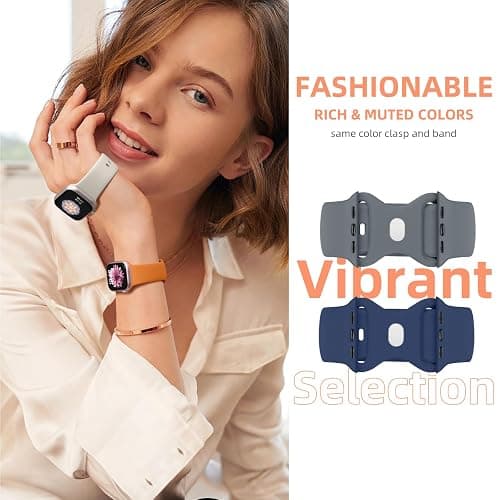 Maledan 6 Pack Bands Compatible for Apple Watch Band 38mm 40mm 41mm 42mm 44mm 45mm 46mm 49mm Women Men, Soft Silicone Sport Band Strap for iWatch Apple Watch Series 11 10 9 8 7 6 5 4 3 2 1 SE Ultra thumbnail 4