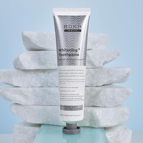 Boka Fluoride Free Toothpaste, Nano Hydroxyapatite Toothpaste, Appropriate for Sensitive Teeth, for Adult, Kids Oral Care - Whitening* Refresh Mint, 4 Fl Oz 1Pk US Manufactured thumbnail 5