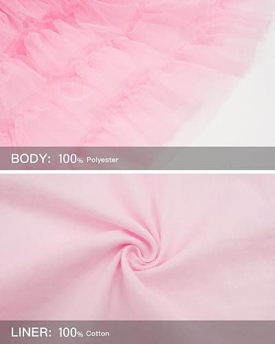 Stelle Girls Tutu Skirt 5 Layers Fluffy Tulle Dance Ballet Skirt Princess Birthday Party Costume thumbnail 7