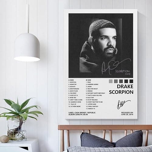 Drake Poster Scorpion Album Cover Poster for Bedroom Aesthetic Canvas Art Wall Decor 08x12inch(20x30cm) thumbnail 5