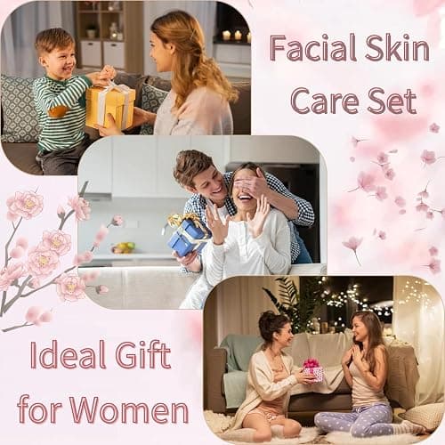 Japan Sakura Skincare Set Mother's Day Gifts for Mom - 8 Pcs Teenage Skin Care Set - Skin Care for Teens 10-12 - Skincare for Girls 10-12 - Teen Skin Care Kit with Face Mask,Cleanser,Cream,Headband - Cherry Blossom - One Size thumbnail 7