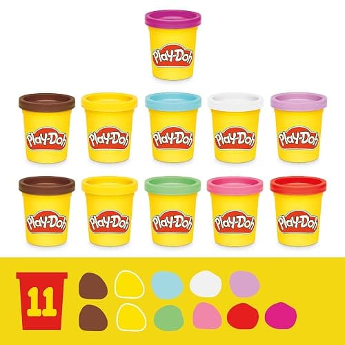 Play-Doh Super Slice Cake Playset, Toy Oven with Play Kitchen Accessories & 11 Modeling Compound Cans, Kids Arts & Crafts, Ages 3+ thumbnail 6