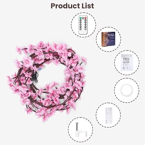Cherry LED Tree Branch Lights for Wall thumbnail 6
