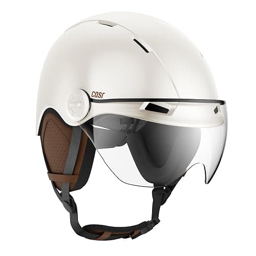 CASR Style - Casque Lifestyle Urbain pour Vélo & Trottinette Electrique - Visière Transparente & Cache-Oreille Amovibles - Confort Optimal pour Homme & Femme | Visière Transparente & Cache-Oreille Amovibles - Confort Optimal, Matériaux Résistants, Facile à Laver, Taille Ajustable - Image 1