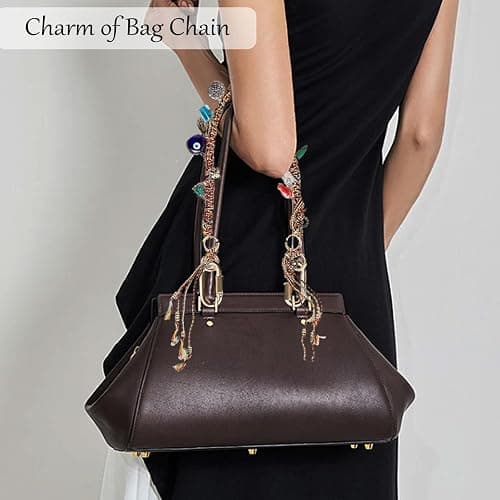LSBDJDL Chain Beaded Rope Braided Keychain for Handbag Purse Backpack Accessories for Bag Purse Accessories for Women thumbnail 6