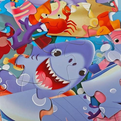 Jumbo Floor Puzzle for Kids Underwater Jigsaw Large Puzzles 48 Piece for Toddler Children Learning Preschool Educational Intellectual Development Toys 3-5 4-8 Years Old Gift for Boys and Girls thumbnail 5