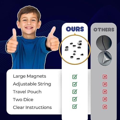 DEJA's Magnetic Chess Game - Magnetic Chess for Family Gatherings-Combining Chess with Magnetic Game for Strategic Play – Enhance Thinking in This Innovative Magnet-Based Game thumbnail 3