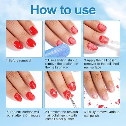 Gel Nail Polish Remover, Gel Polish Remover for Nails, No Need for Foil, Quick & Easy Polish Remover In 3-5 Minutes, No Need Soaking Or Wrapping-15ml thumbnail 4