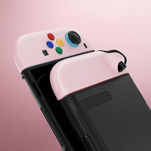 eXtremeRate Replacement Shell Buttons for Joycon 2, Housing Faceplate Case + Decorative Strips + ABXY Direction Keys + Tools for Nintendo Switch 2 Controller - Essence Version - Cherry Blossoms Pink thumbnail 4