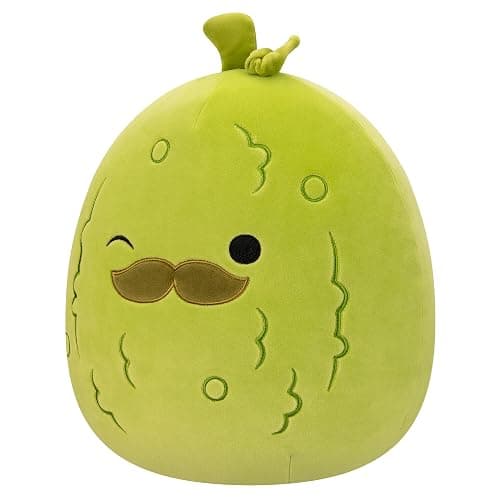 Squishmallows Original 12-Inch Charles Pickle with Mustache - Medium-Sized Ultrasoft Official Jazwares Plush thumbnail 4