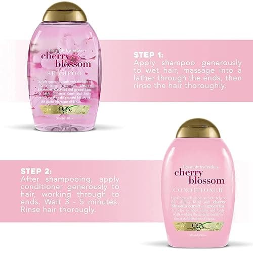 Organix Heavenly Hydration Plus Shampoo, Cherry Blossom, 13 Fluid Ounce thumbnail 8