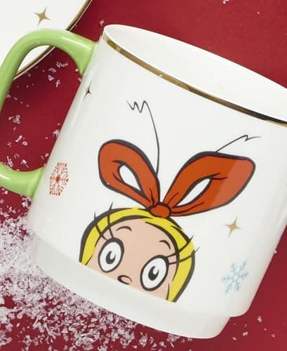 Lenox 898097 Merry Grinchmas Stackable Mugs, Service For 4, Assorted, Christmas, Drinkware Set, Holiday Glasses thumbnail 7