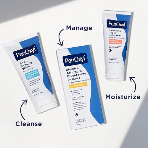 PanOxyl PM Balancing Repair Moisturizer with Niacinamide, Ceramides and Cica, Moisturising Facial Care, Acne Prone Skin and Dry Skin, Non-Comedogenic thumbnail 8