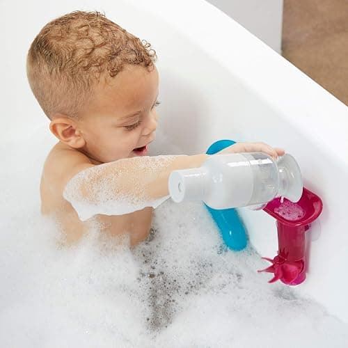 Boon Bundle Baby and Toddler Bath Toys - Includes Boon Pipes, Cogs, and Tubes Bathtub Toys - Toddler Sensory Toys - Multicolored - 13 Count - Ages 12 Months and Up thumbnail 2