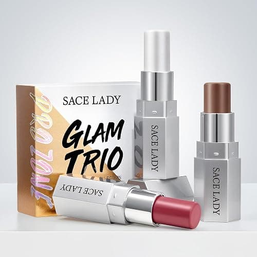 SACE LADY Contour Stick, Cool Toned Contour for Natural Sculpting, Easy to Blend & Long Lasting Cream Bronzer Stick Makeup for Face Eyes Lips (06 Shady, 1pc) thumbnail 7