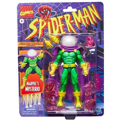 Marvel Legends Series Marvels Mysterio, Retro Spider-Man 6" Figure thumbnail 2