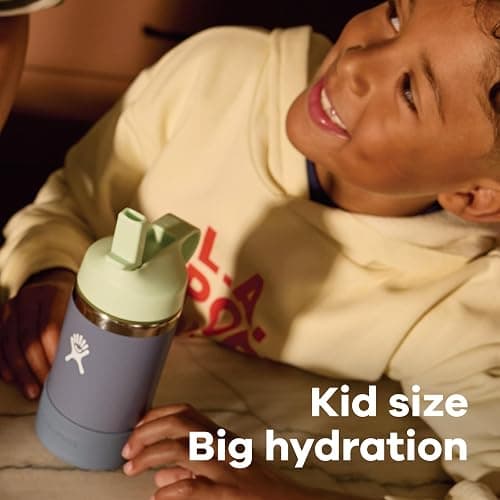 Hydro Flask Kids Water Bottle for School - Stainless Steel and Insulated with Straw Cap - 12 Oz Koala thumbnail 7