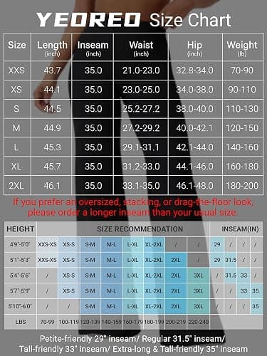 YEOREO Ease Workout Leggings Womens Straight Leggings Eddiy Gym Yoga Pants | 29"/31.5"/33"/35",No Front Seam,High Waist,Buttery,Booty Lifting,Wide Leg thumbnail 5